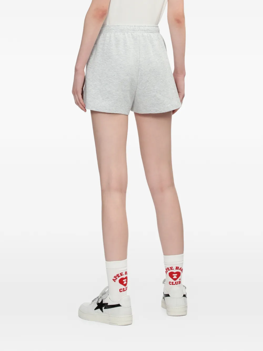  A Bathing Ape® Embroidered Drawstring Shorts - Grey 