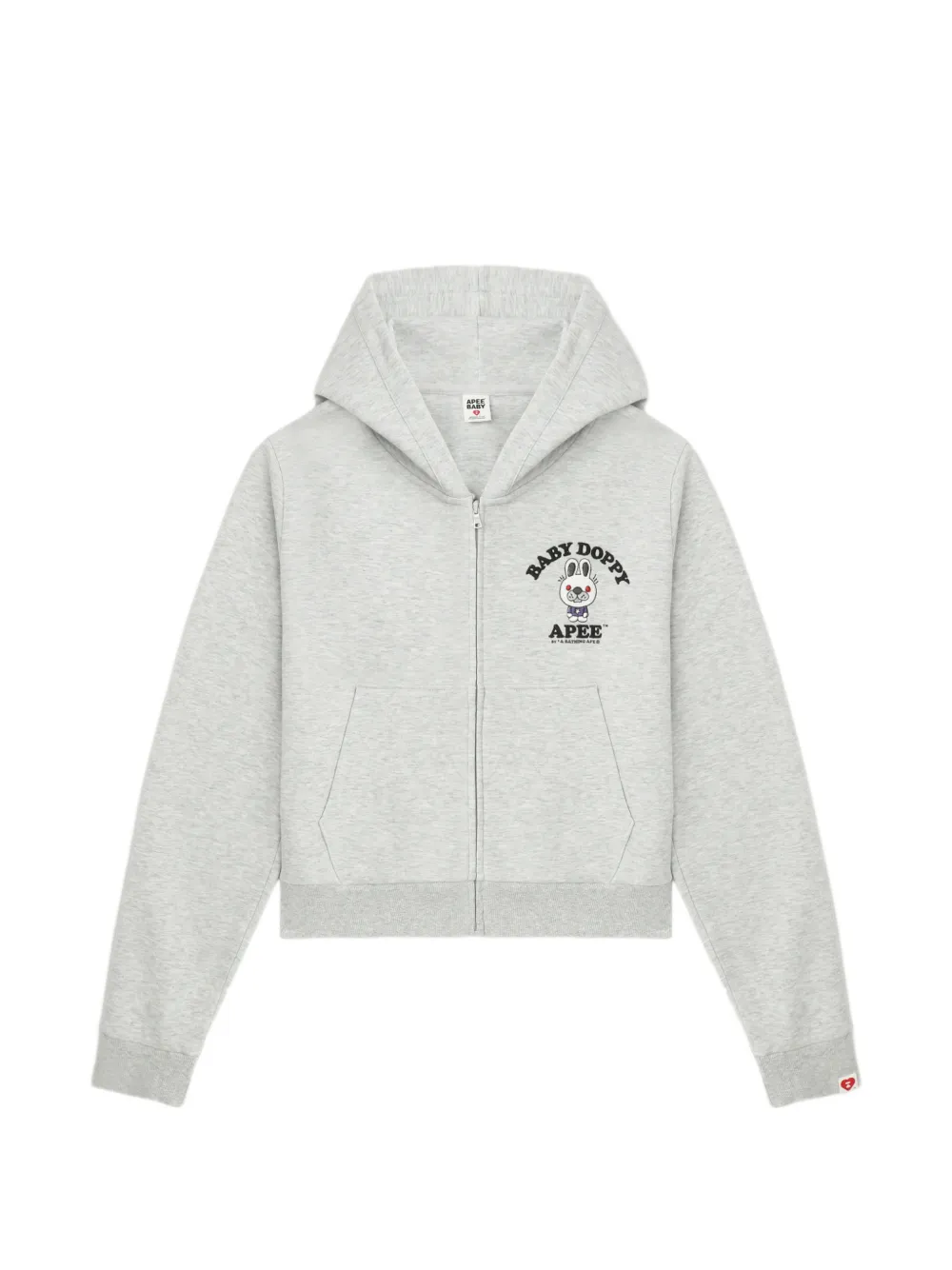 APEE™ by *A BATHING APE® Rabbit zip-up hoodie - Grigio