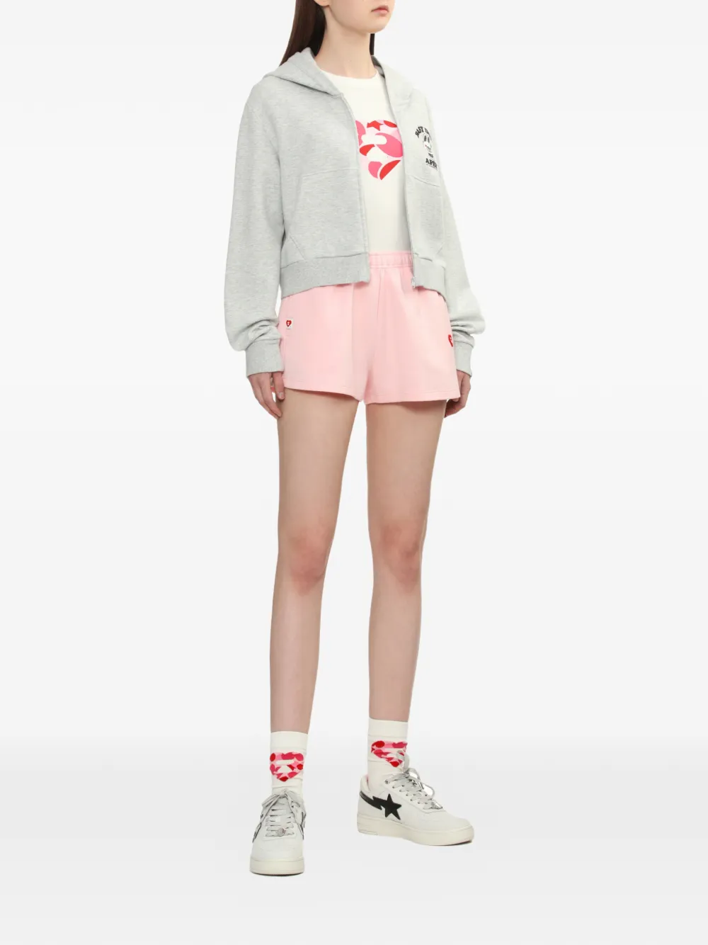 APEE™ by *A BATHING APE Rabbit zip-up hoodie - Grijs