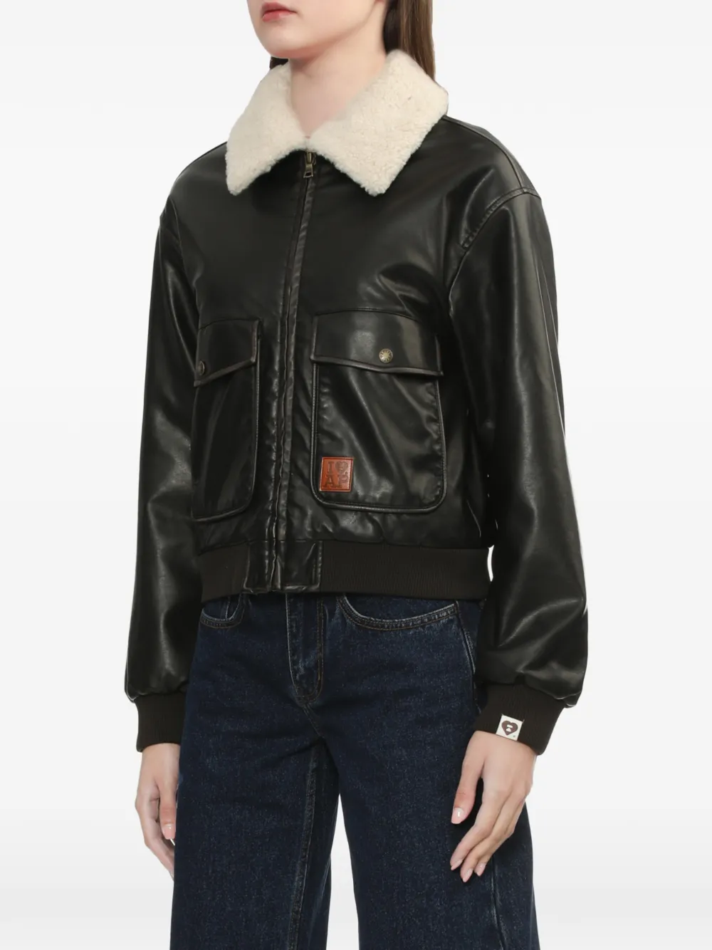  A Bathing Ape® Pocket Shearling-collar Jacket - Black 