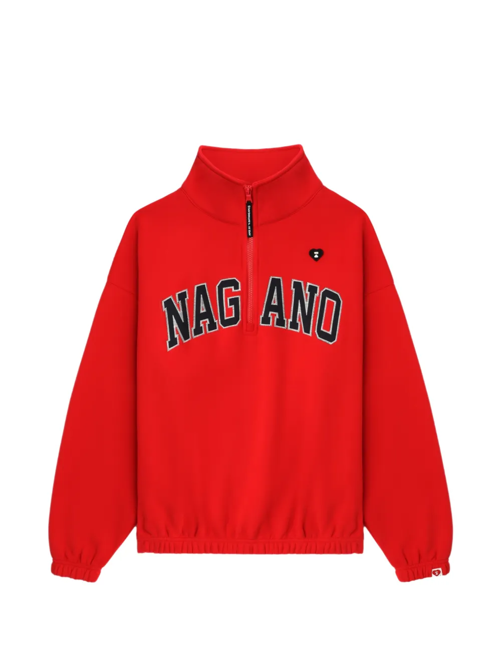 APEE™ by *A BATHING APE® zip-up appliqué sweatshirt - Rosso
