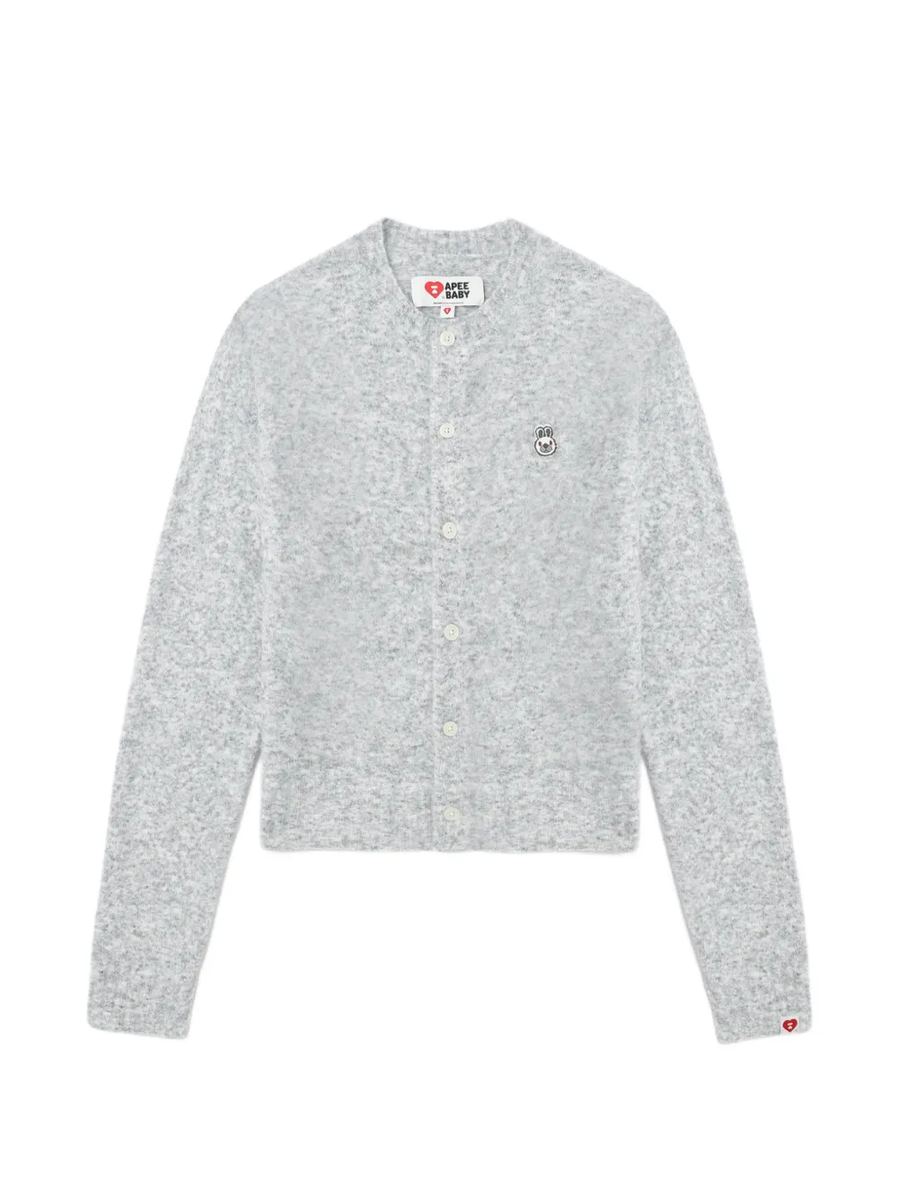 APEE™ by *A BATHING APE® Baby Doppy buttoned cardigan - Grigio