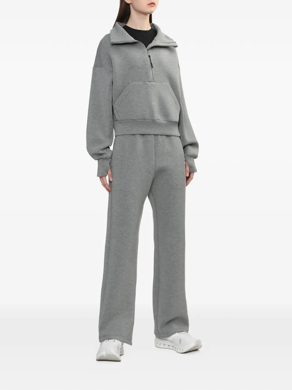  A Bathing Ape® Logo Patch Trousers - Grey 