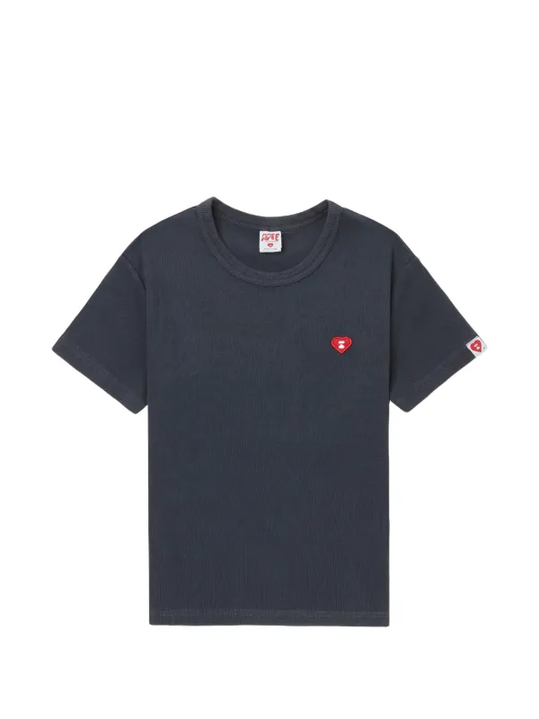 A BATHING APE® ハートアップリケ Tシャツ | ブルー | FARFETCH JP