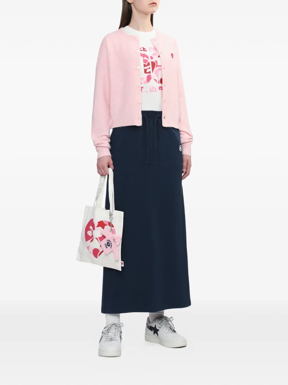 APEE™ by *A BATHING APE drawstring patch skirt - Blauw