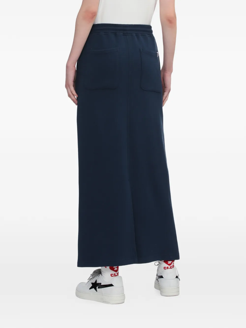 A BATHING APE Rok met trekkoord en patch Blauw