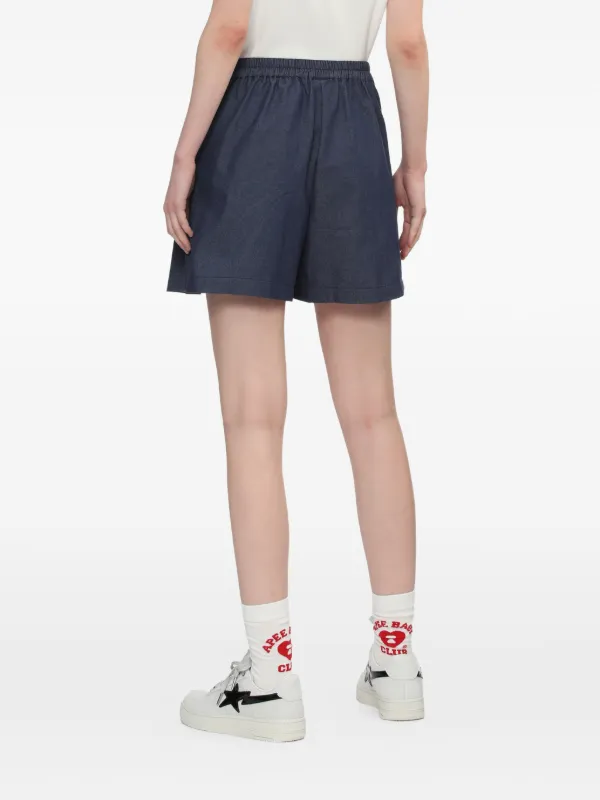A BATHING APE® ハートバッジ ミニスカート | ブルー | FARFETCH JP