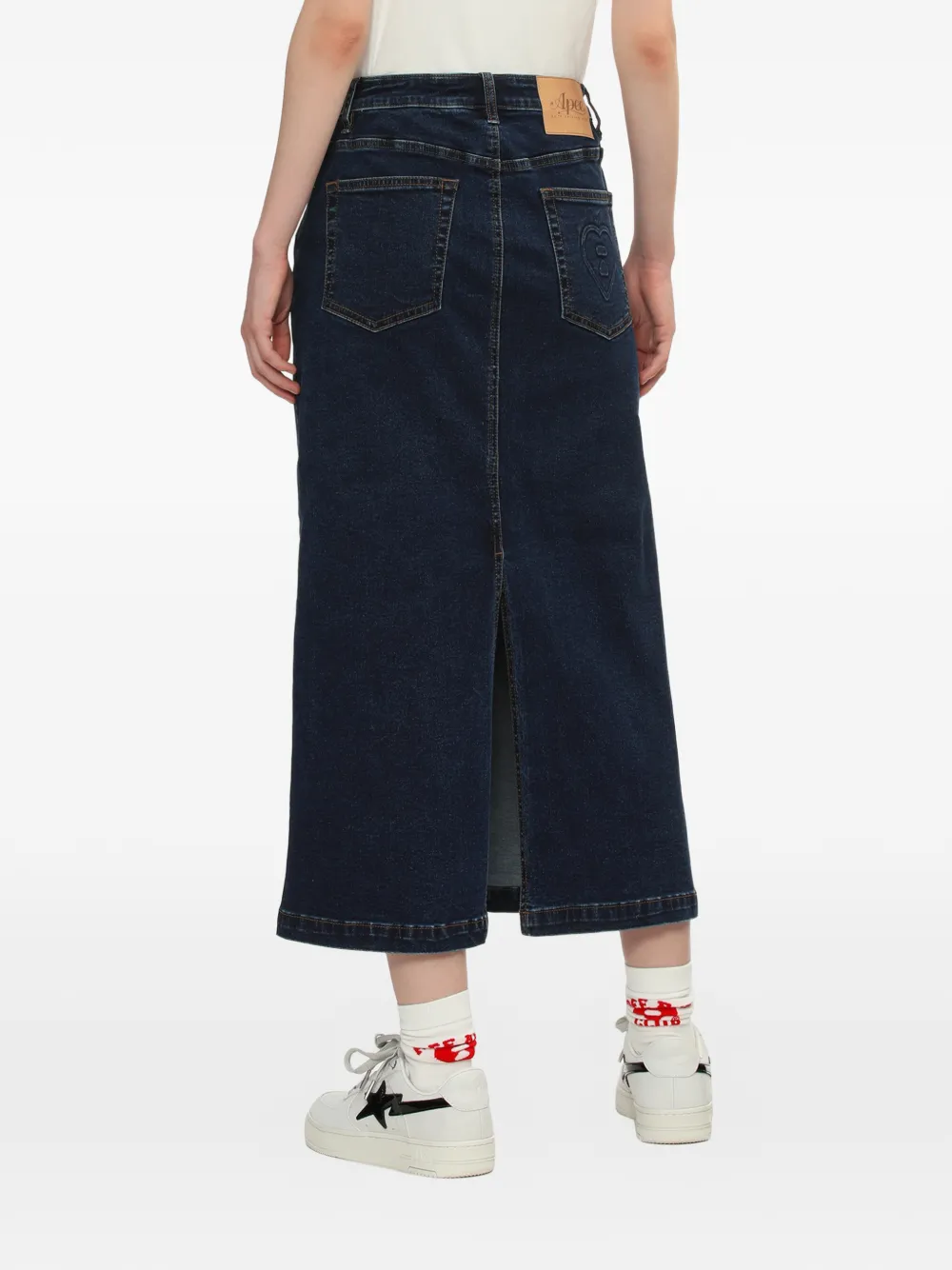 A BATHING APE Rok met zak aan de voorkant Blauw