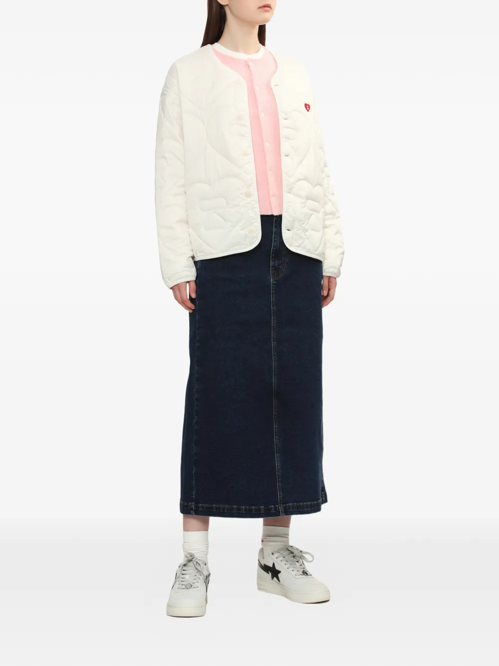 APEE™ by *A BATHING APE front slit pocket skirt - Blauw