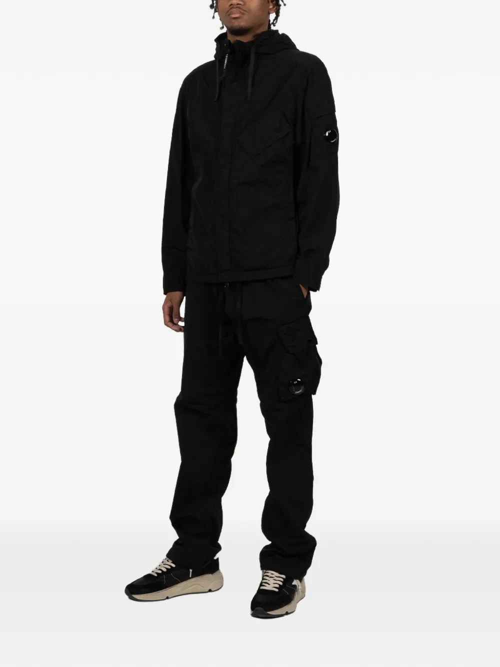 C.P. Company Jack met capuchon en zak Zwart