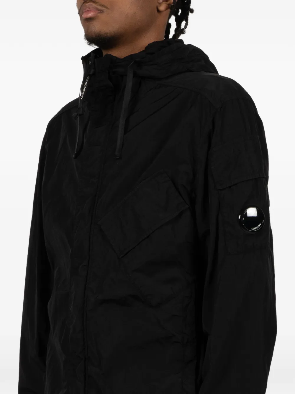 C.P. Company Jack met capuchon en zak Zwart