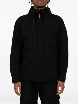 C.P. Company フーデッド ジップジャケット | ブラック | FARFETCH JP