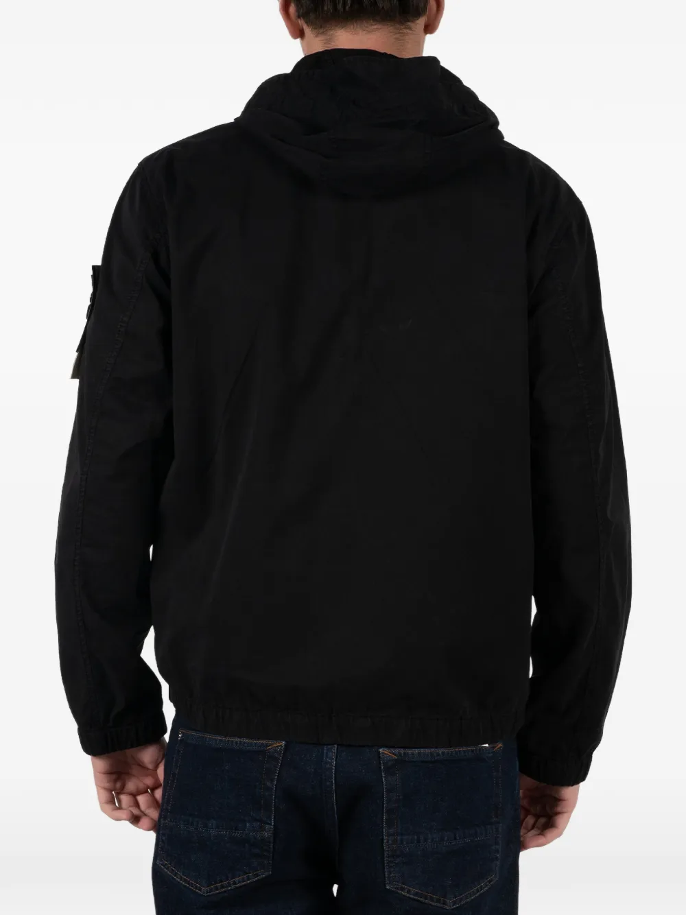 Stone Island Jack met capuchon Zwart