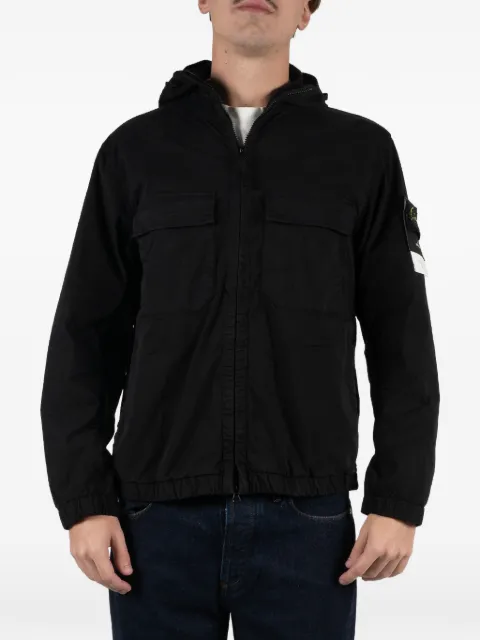 Stone Island hooded chest-pocket jacket
