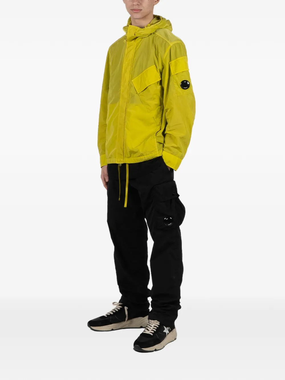  C.p. Company Hooded Pocket Jacket - Yellow 