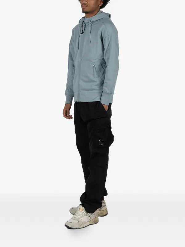 c.p company コットンジップアップパーカー C.P. Company ジップアップ パーカー | ブルー | FARFETCH JP