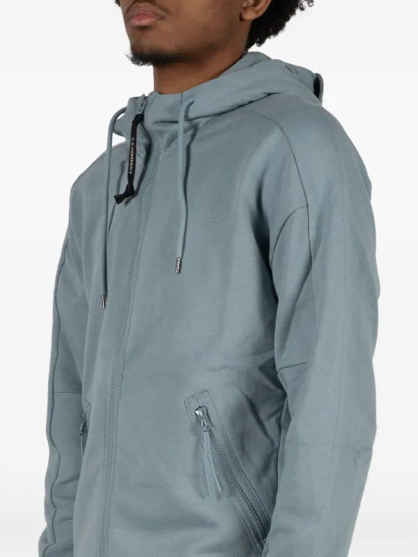c.p company コットンジップアップパーカー C.P. Company ジップアップ パーカー | ブルー | FARFETCH JP