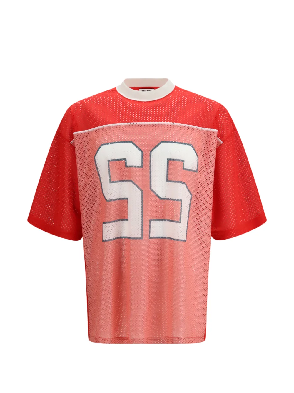 Moschino number-appliqué T-shirt - Rosso