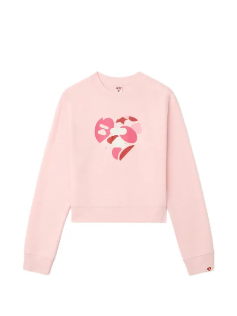 A BATHING APE® heart print top