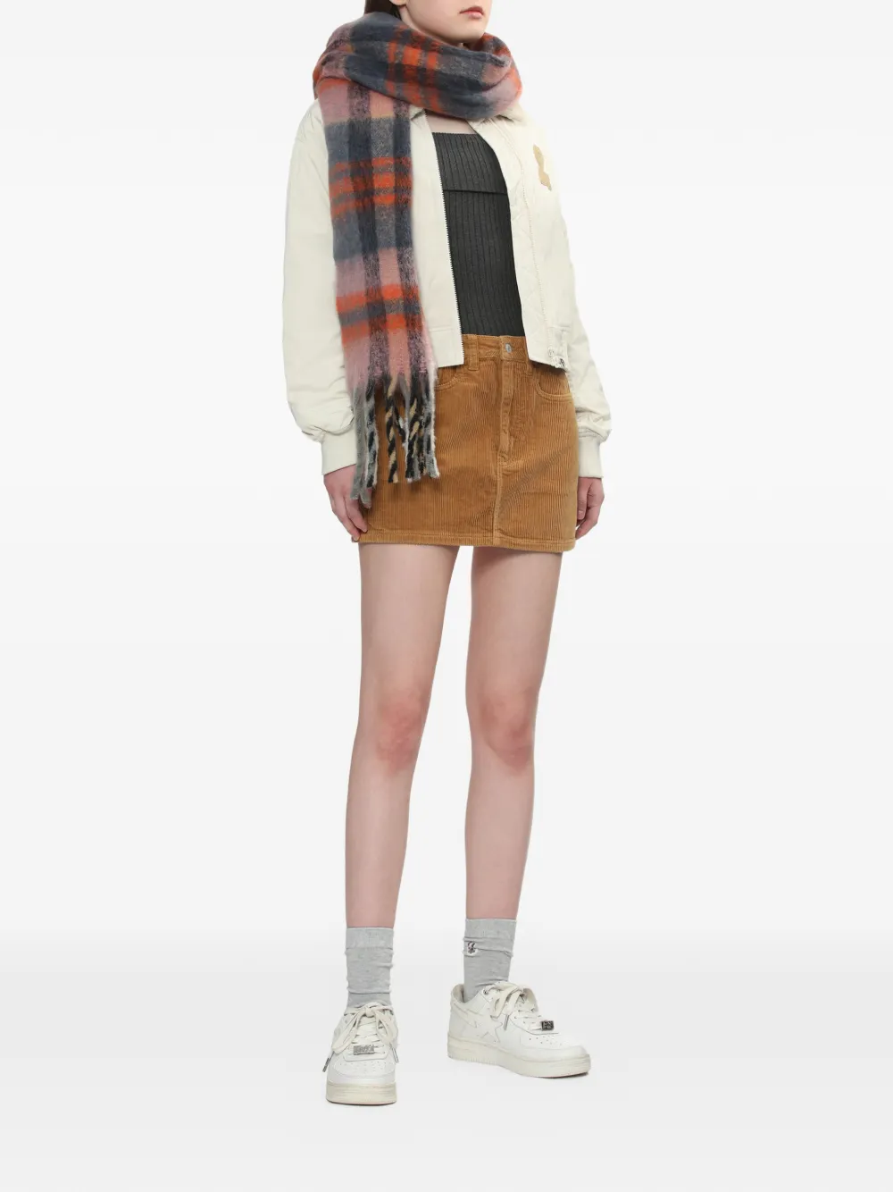 APEE™ by *A BATHING APE corduroy heart pocket mini skirt - Bruin