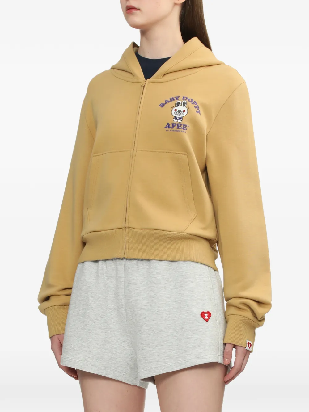  A Bathing Ape® Logo Hooded Top - Neutrals 