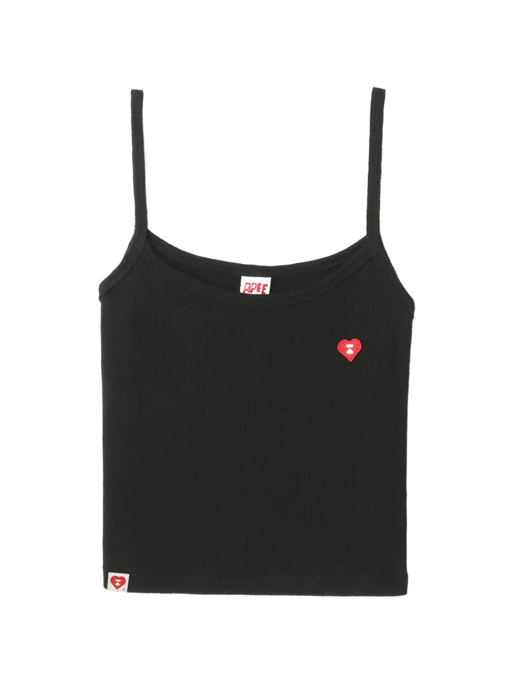 APEE™ by *A BATHING APE® heart detail top - Nero