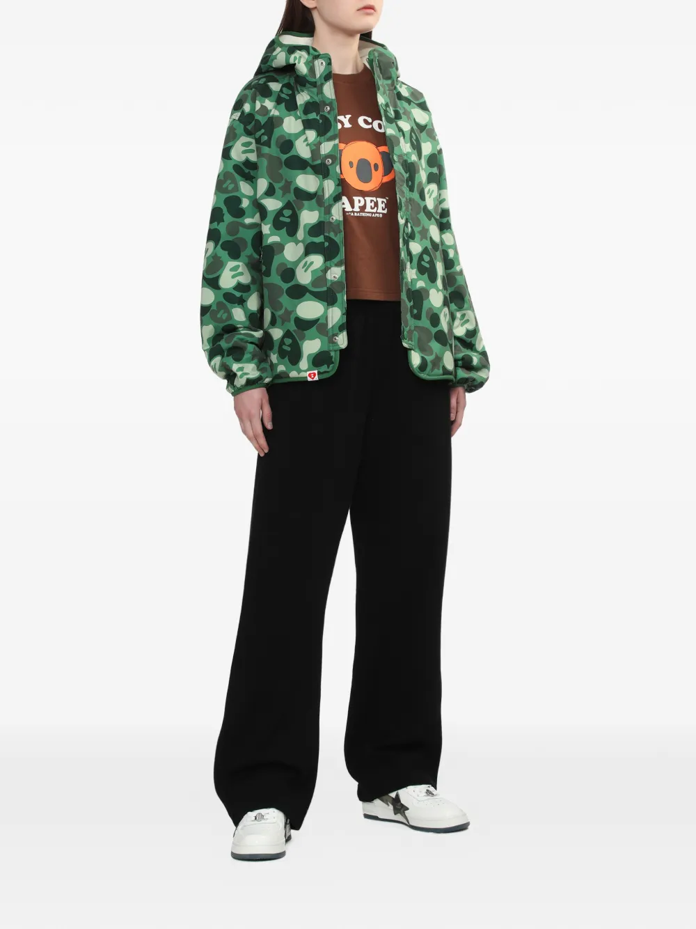  A Bathing Ape® Graphic Print T-shirt - Brown 