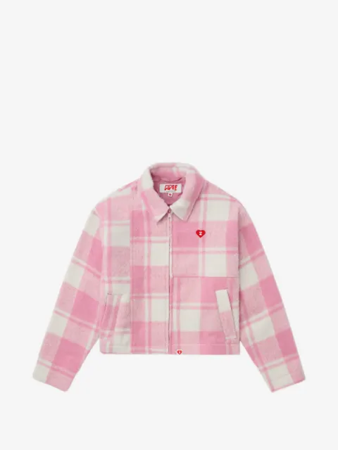 A BATHING APE® Apee check zip jacket