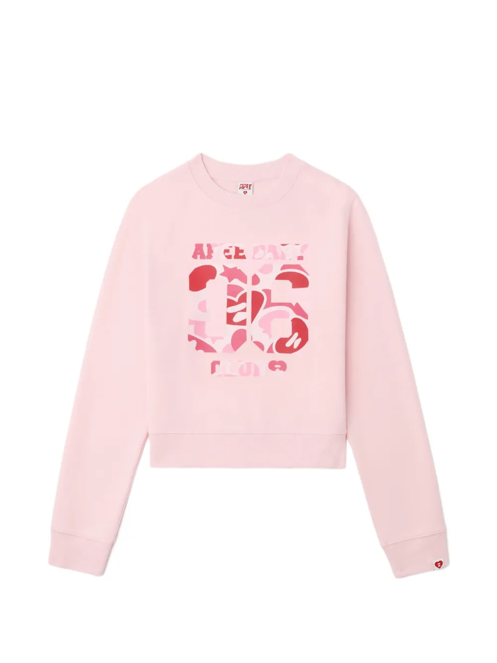 APEE™ by *A BATHING APE® camouflage-print crew-neck sweater - Rosa