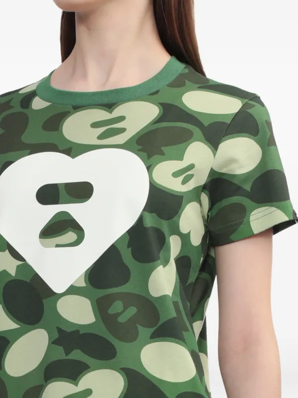 A BATHING APE® カモフラージュ Tシャツ | グリーン | FARFETCH JP