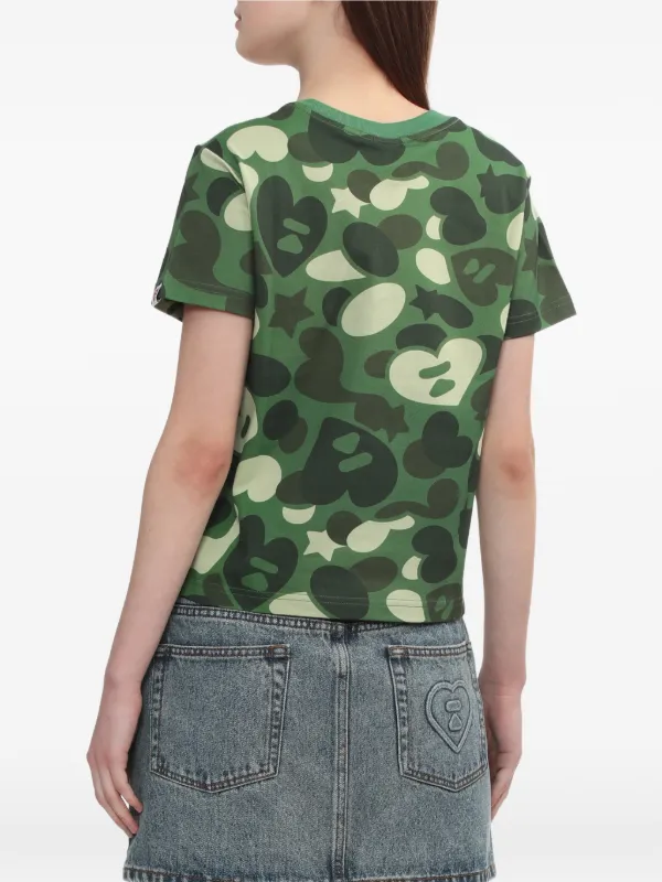 A BATHING APE® カモフラージュ Tシャツ | グリーン | FARFETCH JP