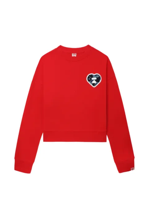 A BATHING APE® heart-motif sweater