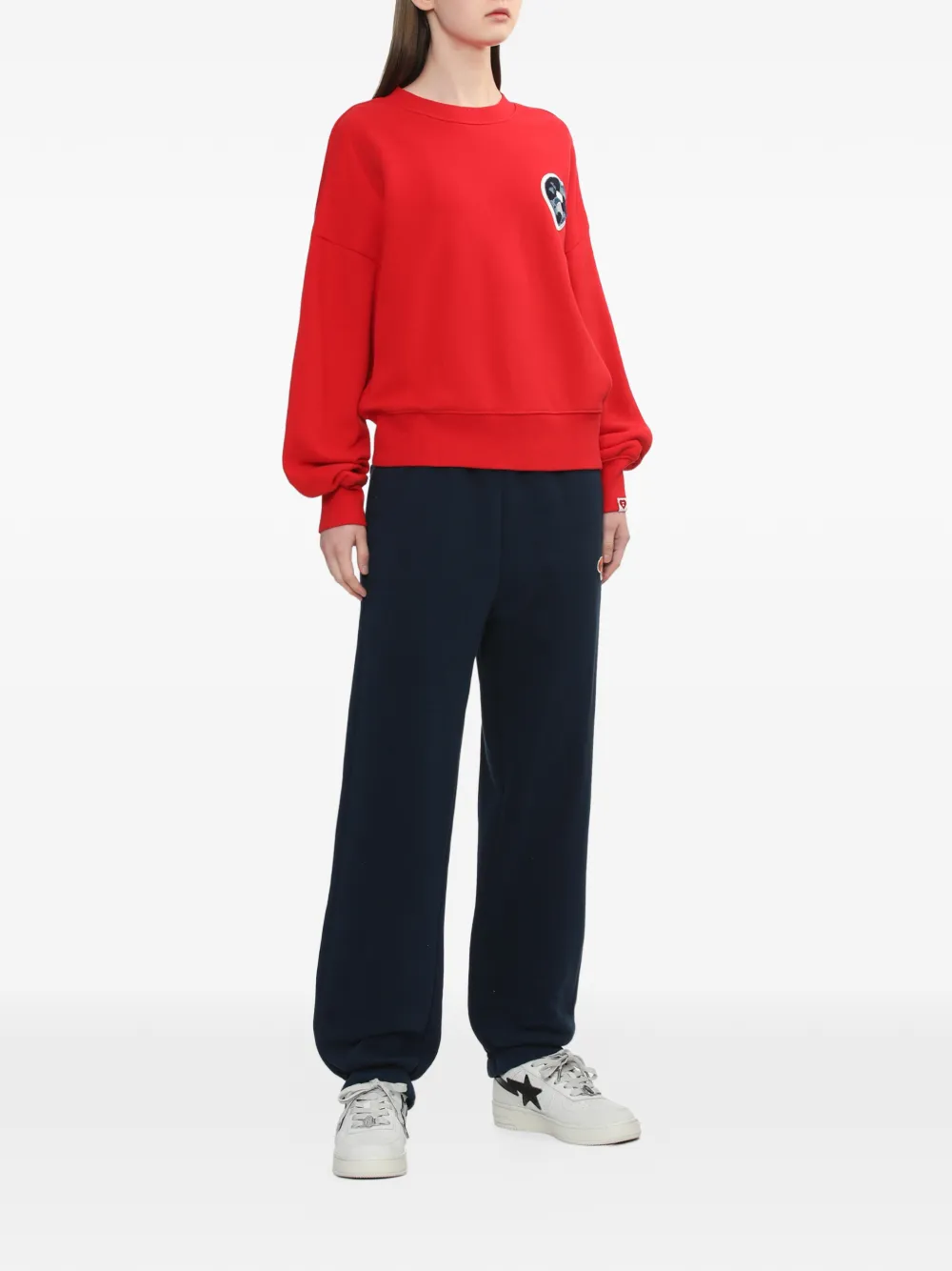  A Bathing Ape® Heart-motif Sweater - Red 