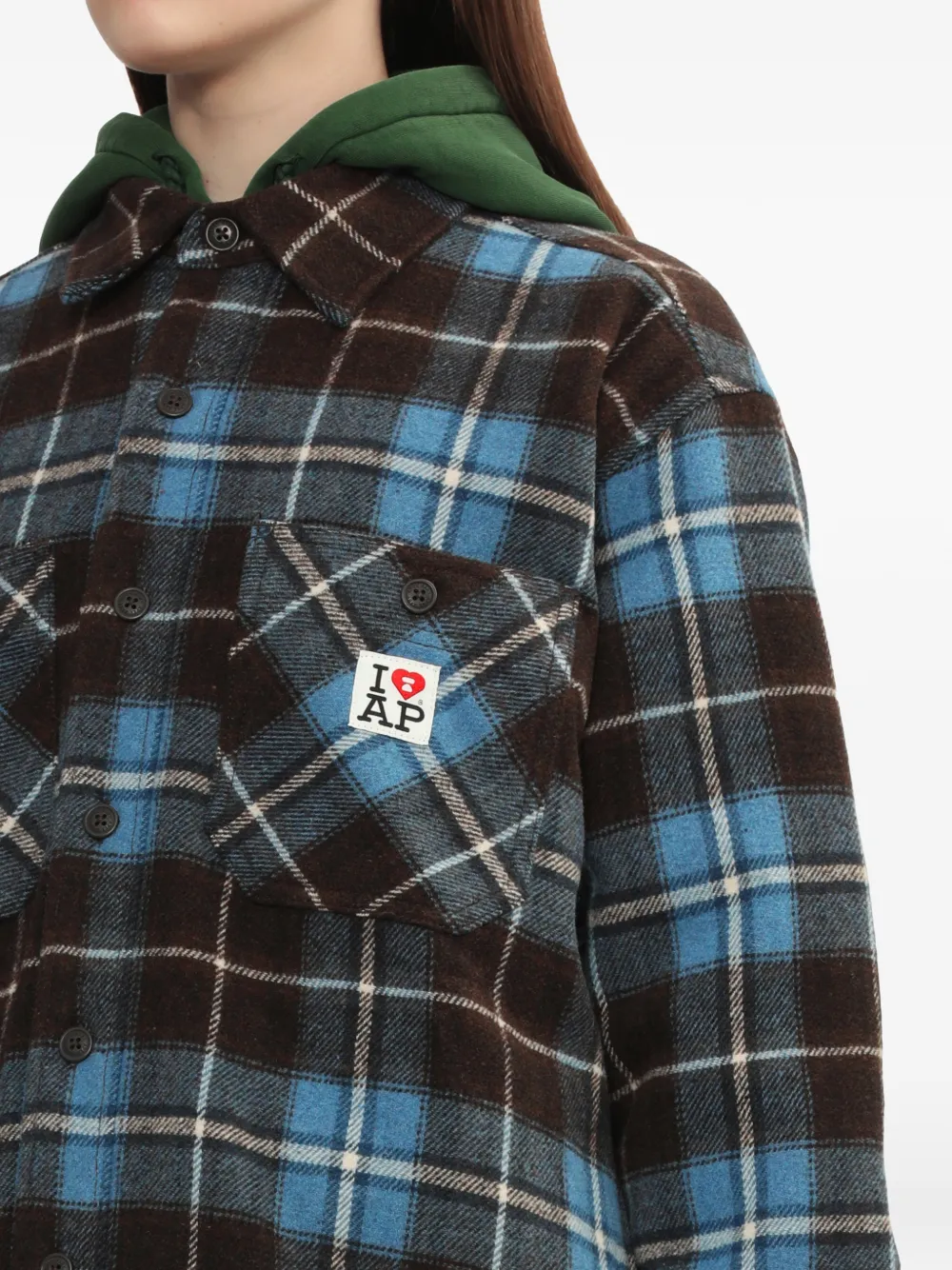 check patch pocket shirt