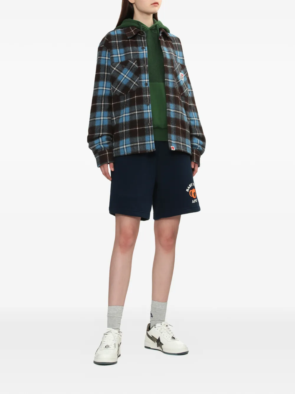 APEE™ by *A BATHING APE check patch pocket shirt - Bruin