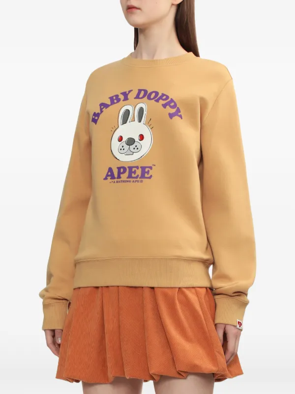 エイピー BABY DOPPY PRINTED SWEAT SHIRT#2 APEE Baby doppy print sweat shirt | Bape official website – INT