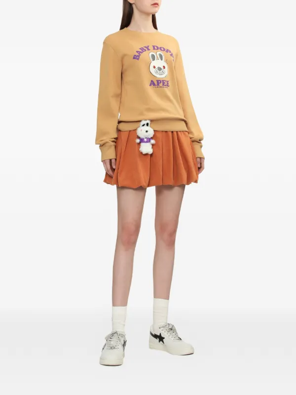 A BATHING APE® Baby Doppy Sweatshirt | Neutrals | FARFETCH MY