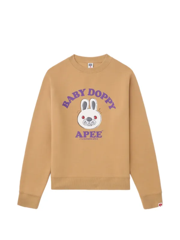 A BATHING APE® Baby Doppy Sweatshirt | Neutrals | FARFETCH MY