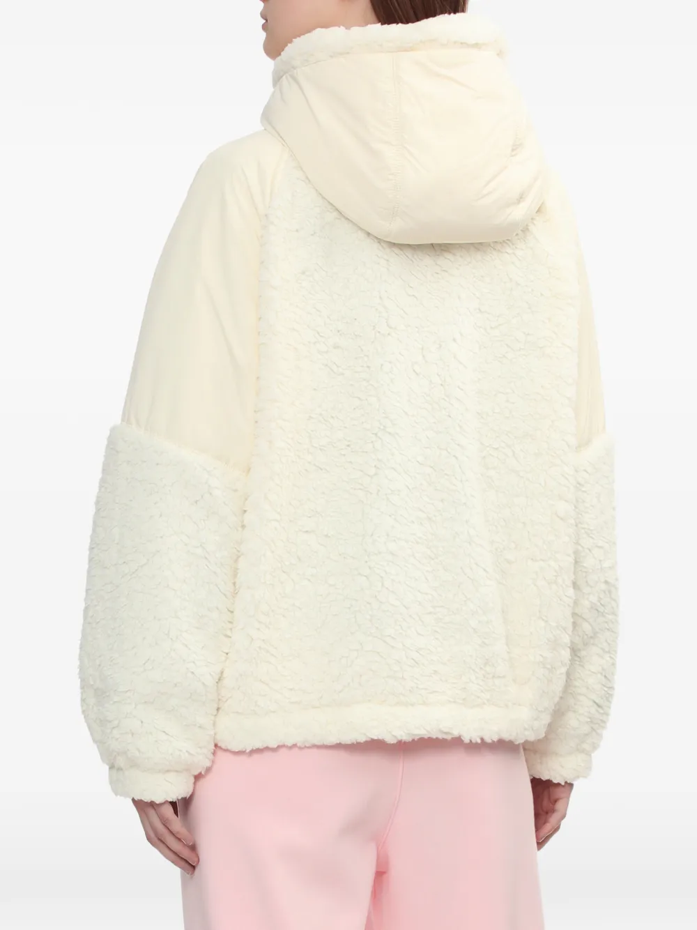 A BATHING APE Jack met capuchon en lange mouwen Beige