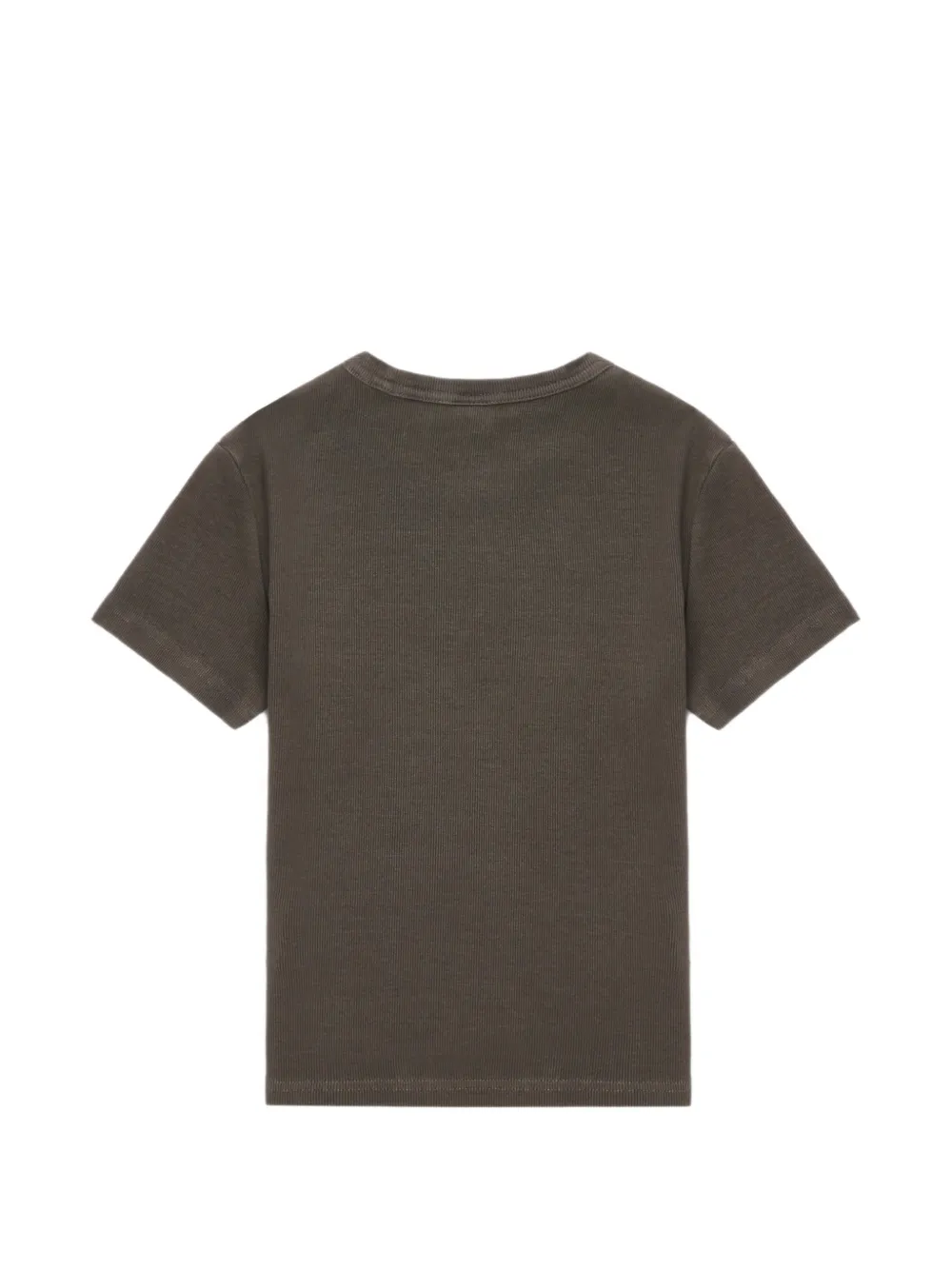 heart detail ribbed T-Shirt
