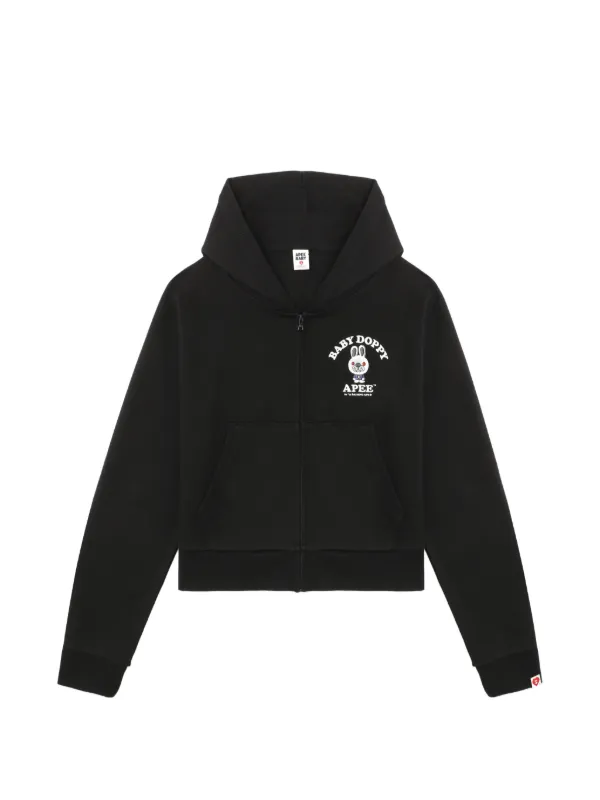 A BATHING APE® Baby Doppy ジップパーカー | ブラック | FARFETCH JP