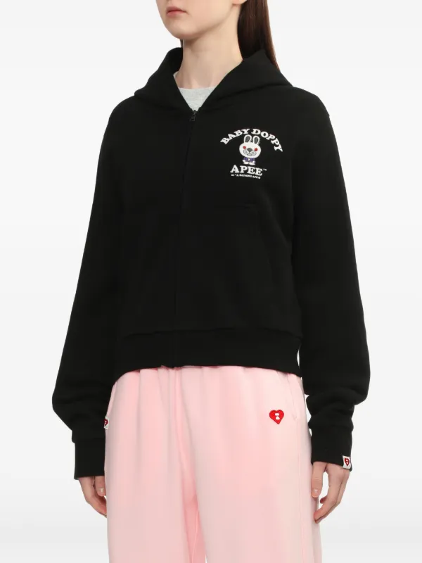 A BATHING APE® Baby Doppy ジップパーカー | ブラック | FARFETCH JP
