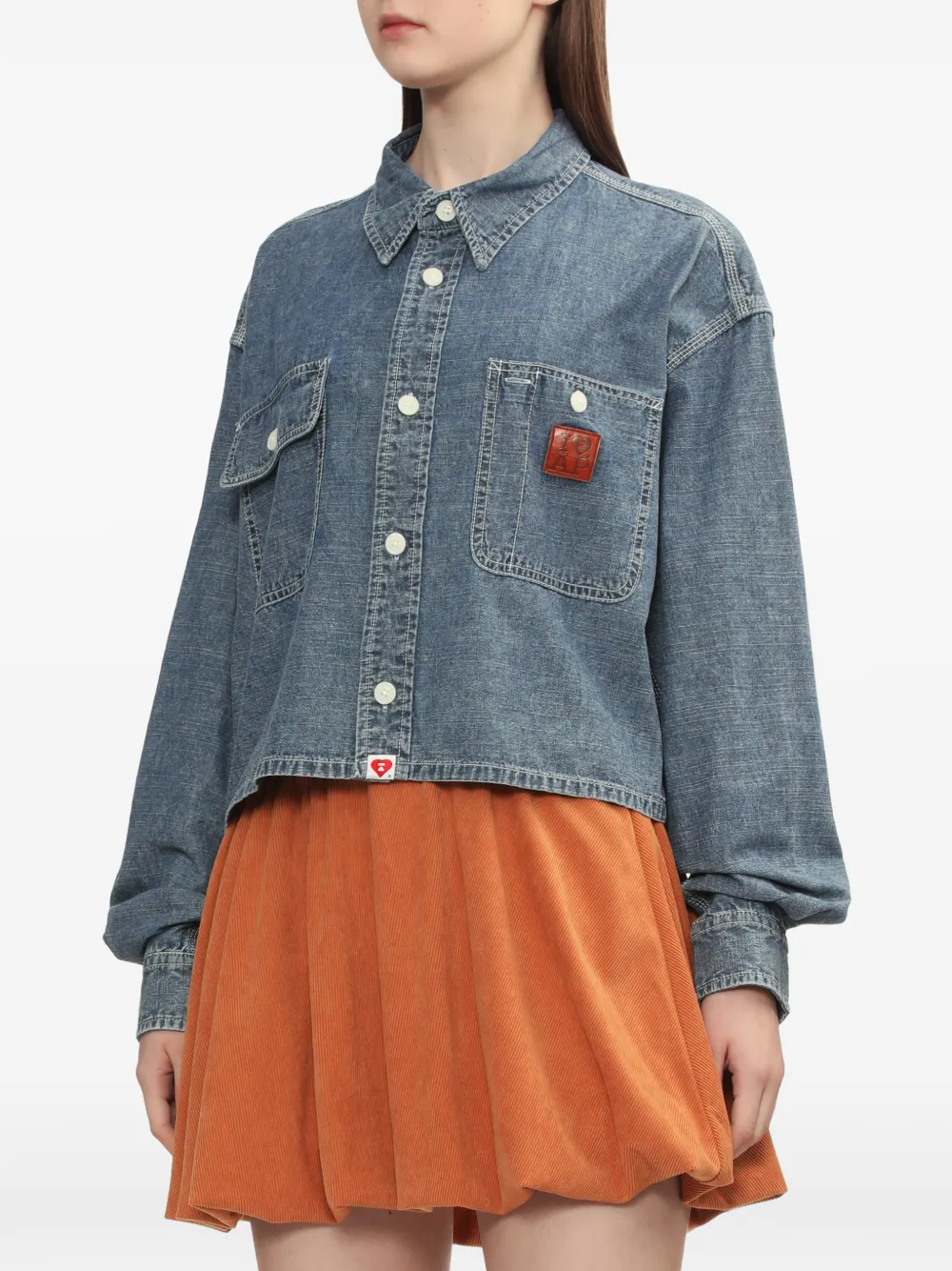  A Bathing Ape® Patch-pocket Shirt - Blue 
