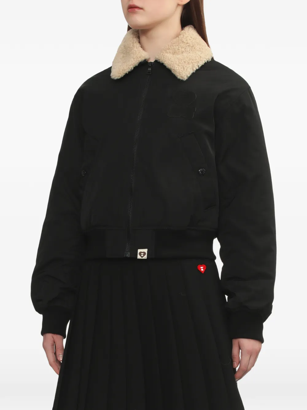 A BATHING APE Jack met kraag Zwart