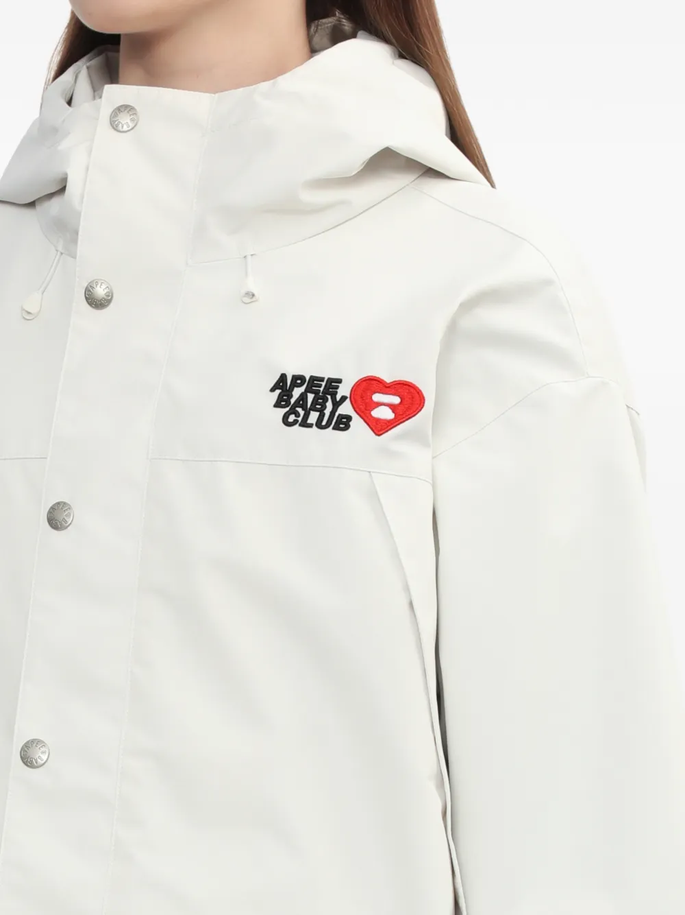 A BATHING APE Jas met capuchon Beige