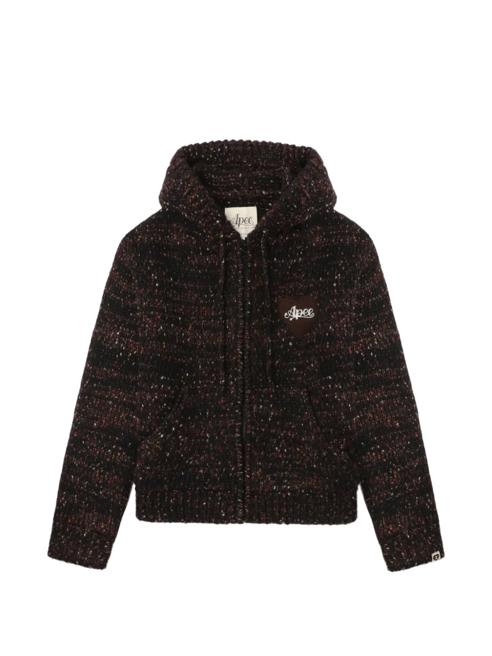APEE™ by *A BATHING APE® Kapuzenpullover mit Reißverschluss - Braun