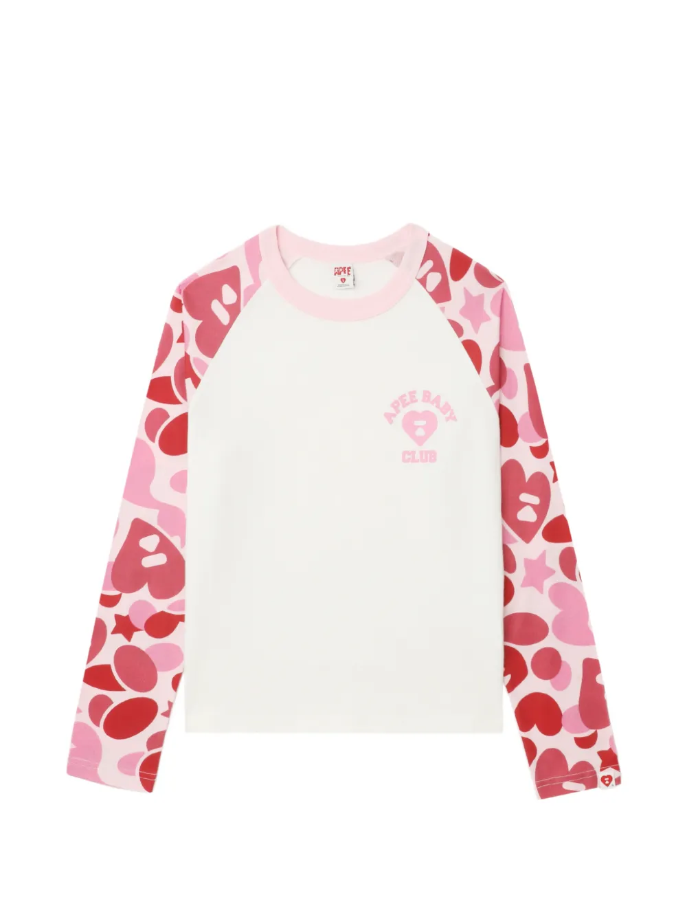 APEE™ by *A BATHING APE® long-sleeve camo T-shirt - Bianco