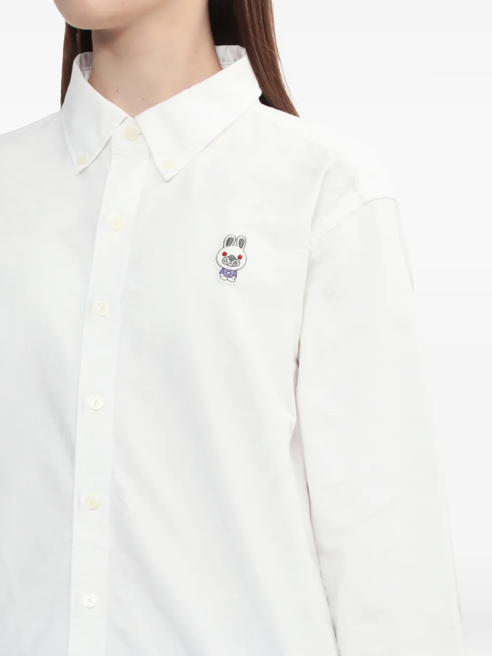 buttoned embroidered shirt