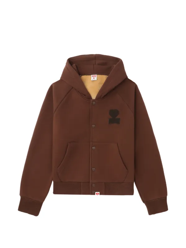 A BATHING APE ジップアップパーカー ブラウン A BATHING APE｜ア ベイシング エイプのパーカー（ジップアップ）通販