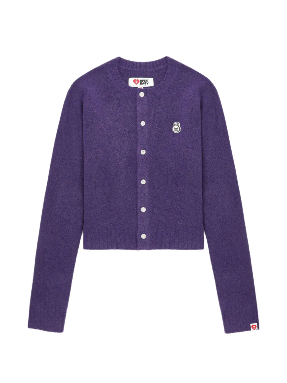 APEE™ by *A BATHING APE® Baby Doppy buttoned sweater - Viola